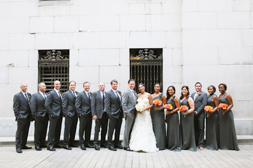 Elegant white, grey, and orange wedding; photos by Adrienne Gunde Photography | junebugweddings.com Elegant white, grey, and orange wedding; photos by Adrienne Gunde Photography | junebugweddings.com