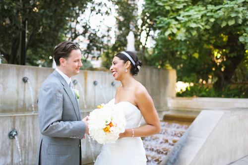 Elegant white, grey, and orange wedding; photos by Adrienne Gunde Photography | junebugweddings.com Elegant white, grey, and orange wedding; photos by Adrienne Gunde Photography | junebugweddings.com