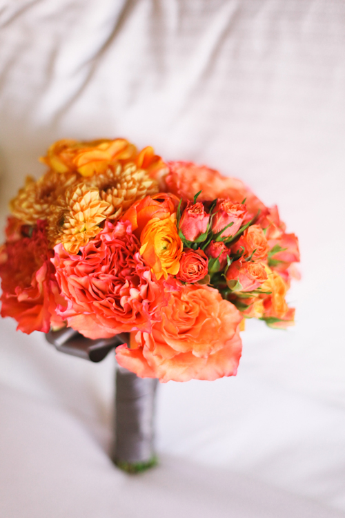 Elegant white, grey, and orange wedding; photos by Adrienne Gunde Photography | junebugweddings.com Elegant white, grey, and orange wedding; photos by Adrienne Gunde Photography | junebugweddings.com