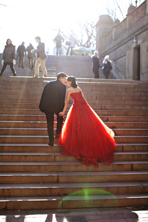 NYC engagement session featuring couture gowns, photos by Jason Groupp Photography | junebugweddings.com NYC engagement session featuring couture gowns, photos by Jason Groupp Photography | junebugweddings.com