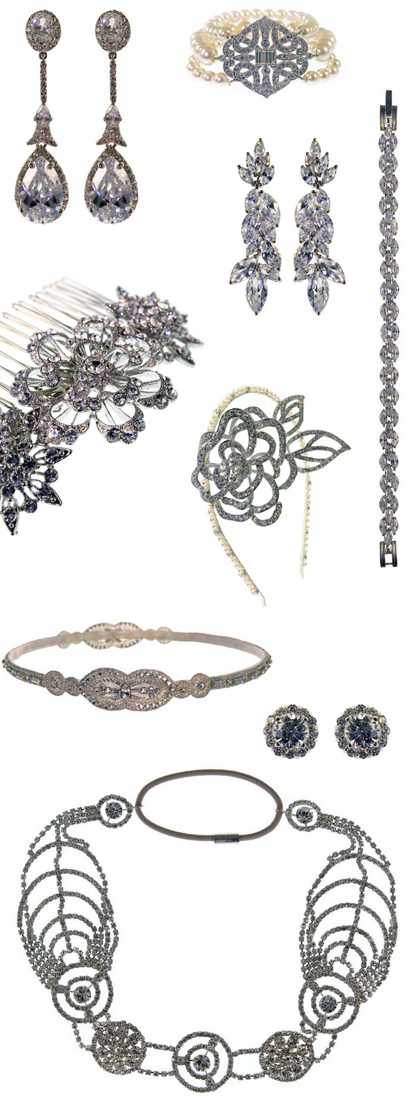 Millany Bridal Jewelry and Accessories Millany Bridal Jewelry and Accessories | via junebugweddings.com