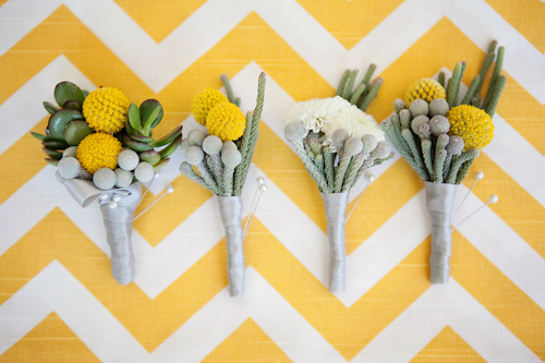 Yellow and white modern decor at Santiago Canyon Estate from April Smith & Co. Photography | junebugweddings.com Yellow and white modern decor at Santiago Canyon Estate from April Smith & Co. Photography | junebugweddings.com