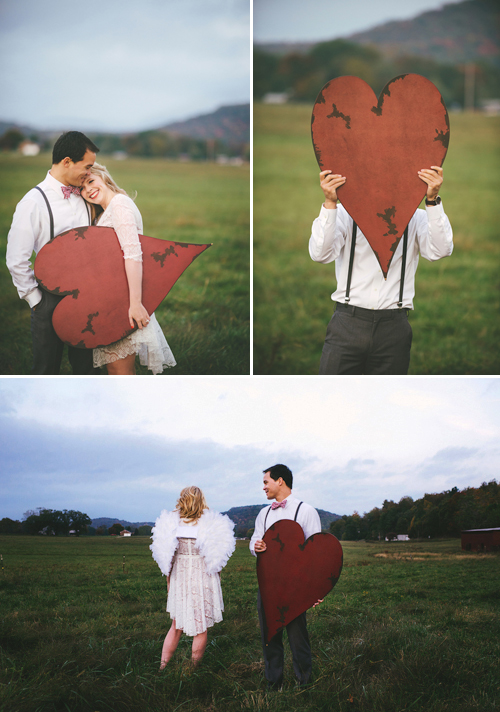 Valentine's theme engagement shoot from Jessie Holloway Photography | junebugweddings.com Valentine's theme engagement shoot from Jessie Holloway Photography| junebugweddings.com