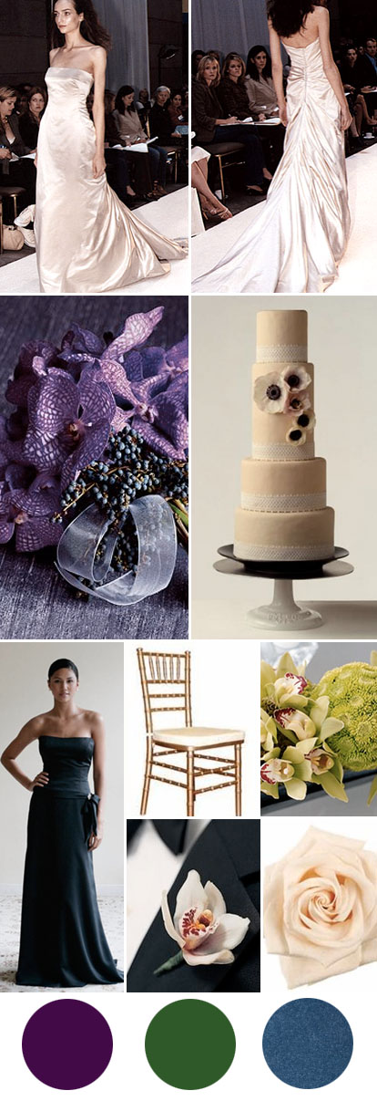 vintage inspired chicago wedding with a navy blue, purple green and gold color palette vintage inspired chicago wedding with a navy blue, purple green and gold color palette