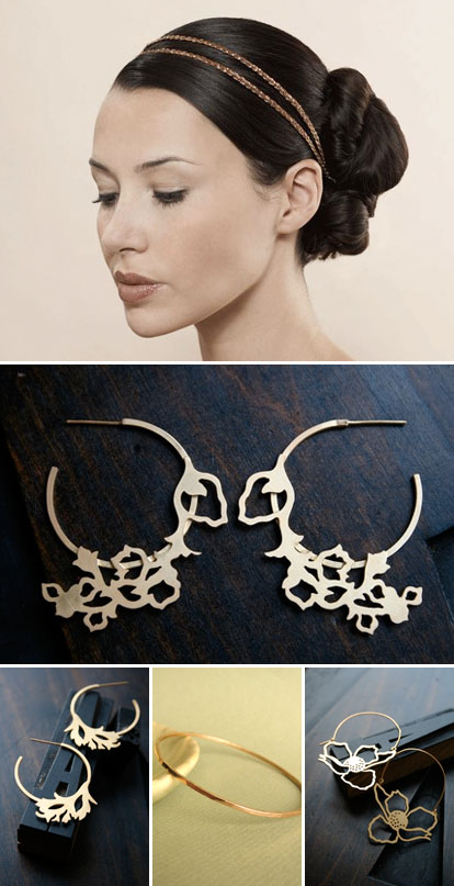 ultra modern gold bridal jewelry and accessories for a vintage inspired wedding ultra modern gold bridal jewelry and accessories for a vintage inspired wedding