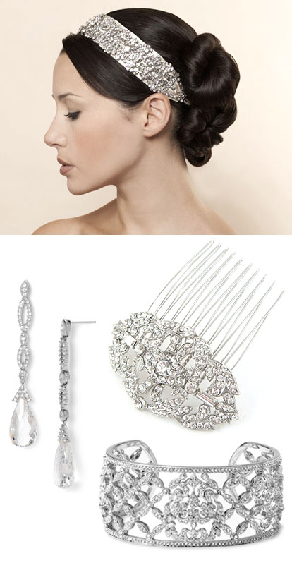 glamorous rhinestone jewelry and hair accessories for a vintage inspired wedding glamorous rhinestone jewelry and hair accessories for a vintage inspired wedding