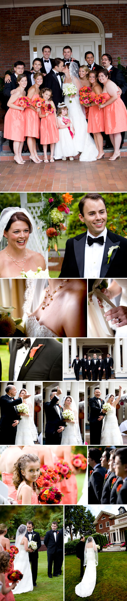 La Vie Photography, summer wedding with an orange, pink and green wedding color palette La Vie Photography, summer wedding with an orange, pink and green wedding color palette