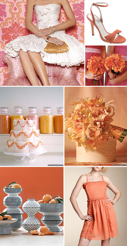 orange, pink and red spring, summer or fall wedding color palette orange, pink and red spring, summer or fall wedding color palette