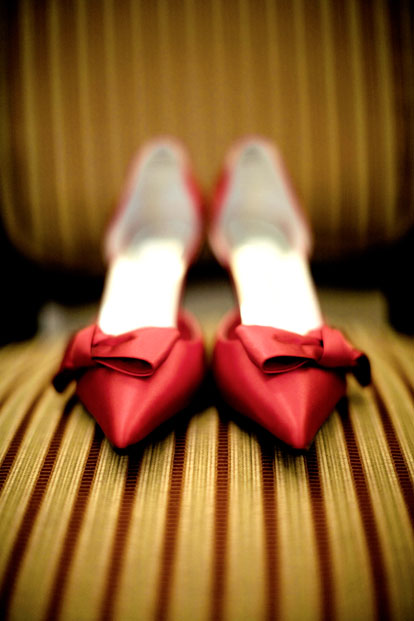 Red wedding shoes, image by GH Kim Photography Red wedding shoes, image by GH Kim Photography