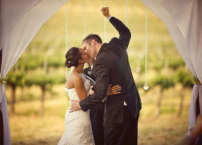 wedding ceremony first kiss image by Jeff Newsom wedding ceremony first kiss image by Jeff Newsom