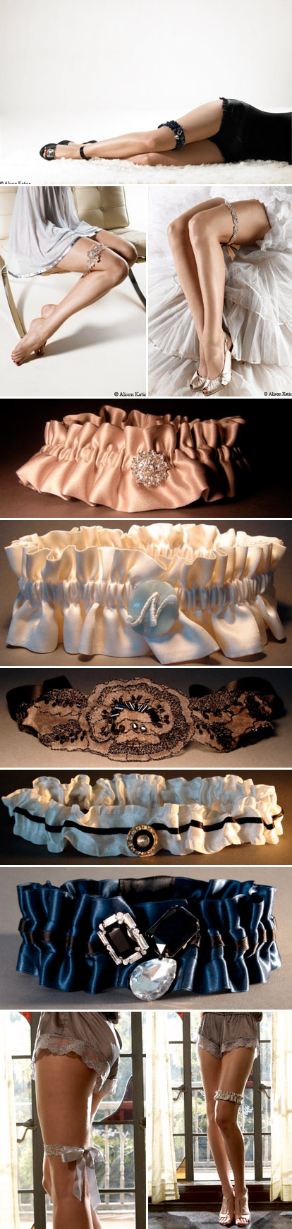 Vintage inspired bridal garters from Bleu Garters Vintage inspired bridal garters from Bleu Garters