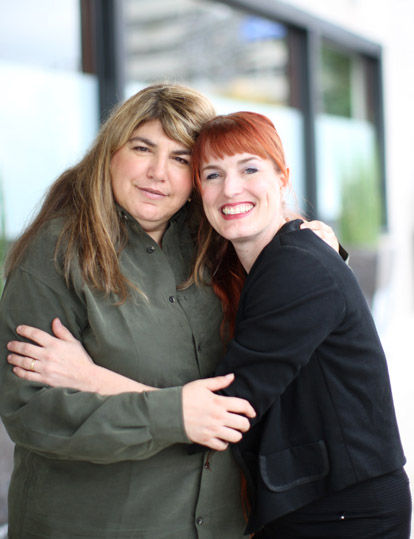 Joan Spitler and Leigh Grode- The Cake Divas, Image by GH Kim Photography Joan Spitler and Leigh Grode- The Cake Divas, Image by GH Kim Photography