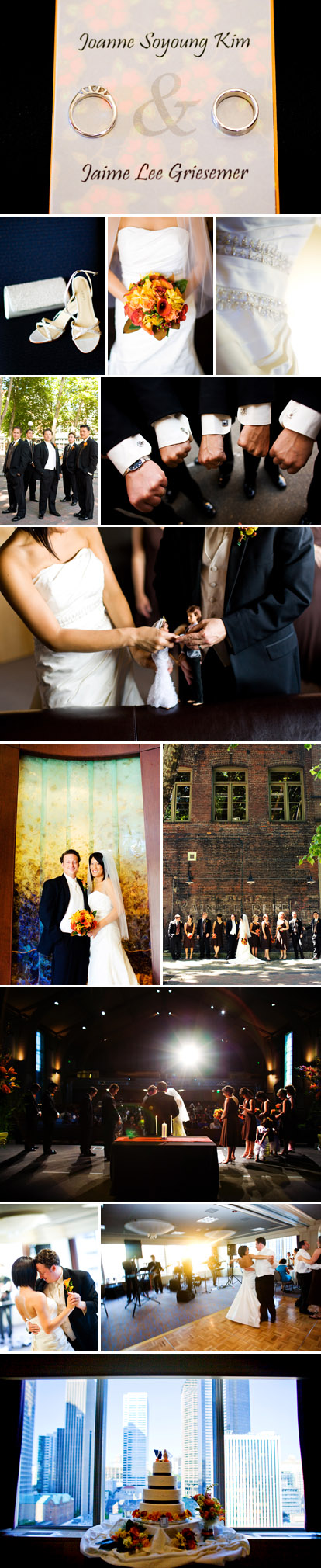 Modern, urban wedding, Downtown Seattle, Images by GH Kim Photography Modern, urban wedding, Downtown Seattle, Images by GH Kim Photography
