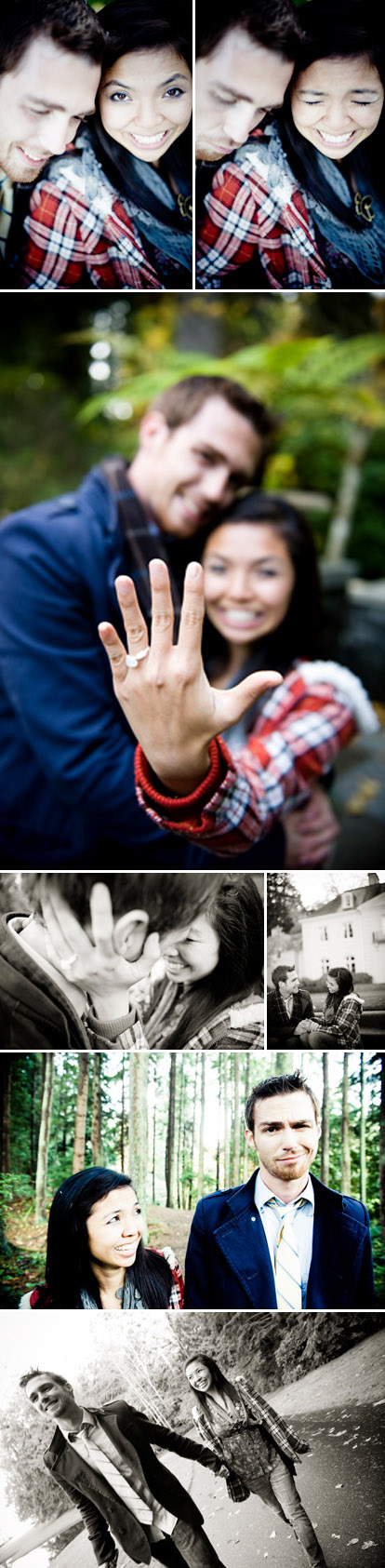 surprise proposal and engagement session in the Seattle rain photographed by Laurel McConnell Photography surprise proposal and engagement session in the Seattle rain photographed by Laurel McConnell Photography