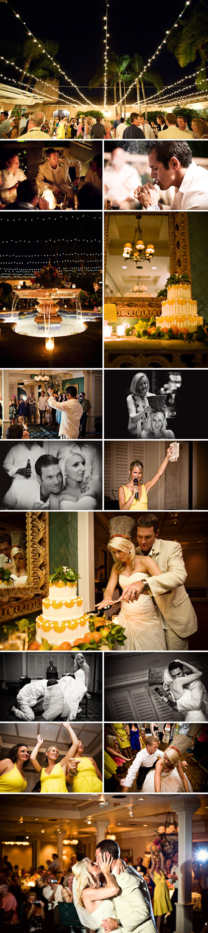San Diego wedding at Rancho Valencia Resort, fun and casual wedding reception, lime green, lemon yellow, orange and pink wedding color palette, images by Natalie Moser Photography San Diego wedding at Rancho Valencia Resort, fun and casual wedding reception, lime green, lemon yellow, orange and pink wedding color palette, images by Natalie Moser Photography