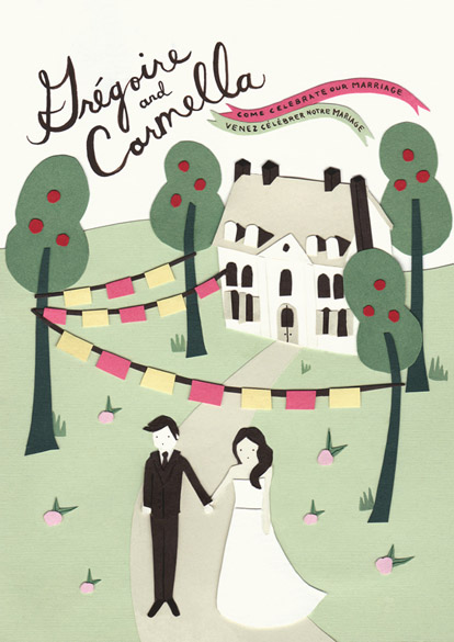 Custom wedding invitations and save-the-dates by Anna Bond of Rifle Paper Company Custom wedding invitations and save-the-dates by Anna Bond of Rifle Paper Company