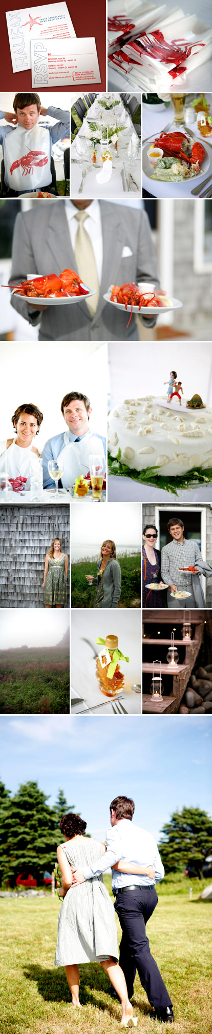 outdoor lobster feast wedding reception, images by Belathee Photography outdoor lobster feast wedding reception, images by Belathee Photography