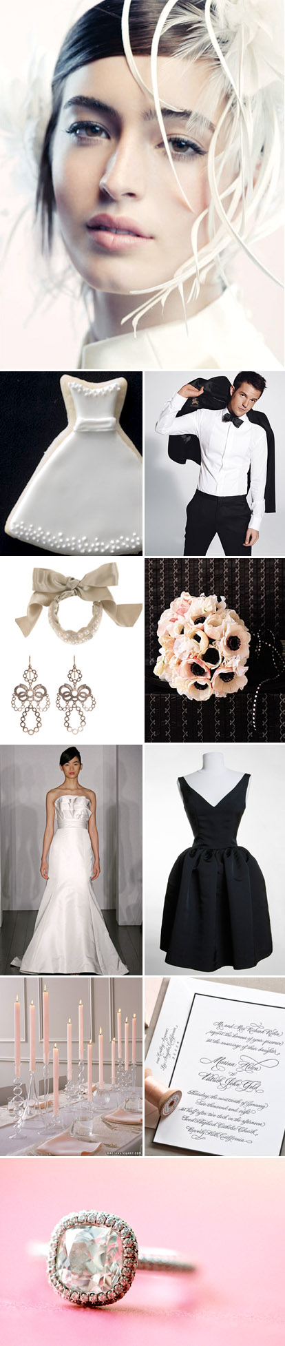 black, white and blush wedding color palette and inspiration board black, white and blush wedding color palette and inspiration board