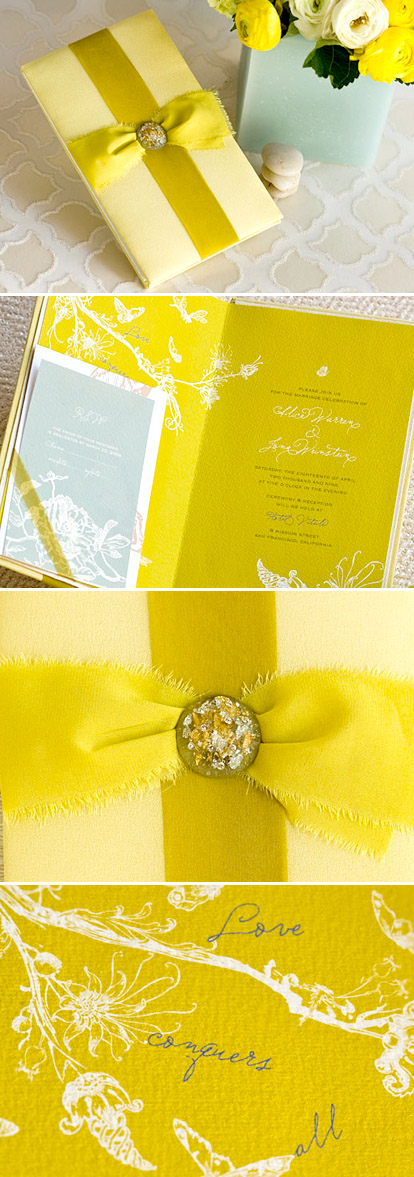 Bright and pretty chartresuse wedding invitations from Flite Bright and pretty chartresuse wedding invitations from Flite