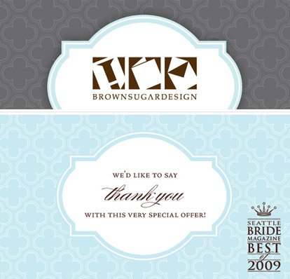 letterpress wedding invitation and thank you note special offer from Brown Sugar Design letterpress wedding invitation and thank you note special offer from Brown Sugar Design