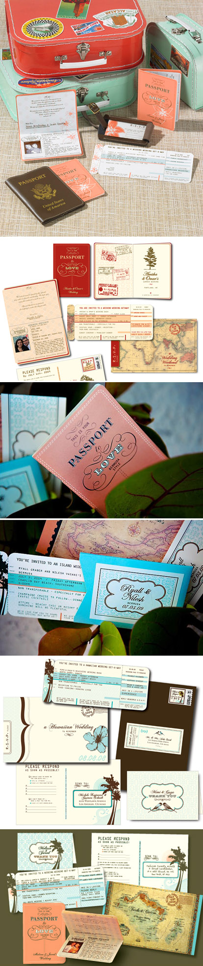 Travel themed destination wedding invitations from Inkbox Design Boutique Travel themed destination wedding invitations from Inkbox Design Boutique