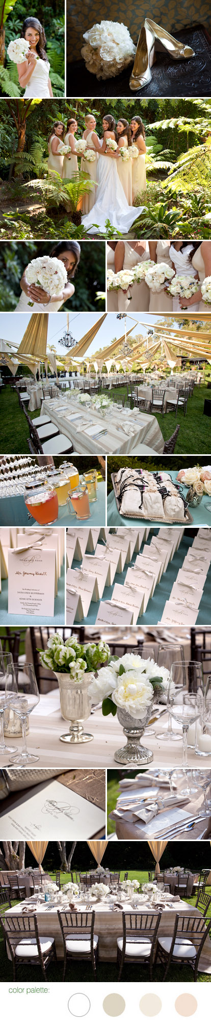 Elegant white, ivory and champagne Santa Barbara Real Wedding, images by Melissa Musgrove Photography Elegant white, ivory and champagne Santa Barbara Real Wedding, images by Melissa Musgrove Photography