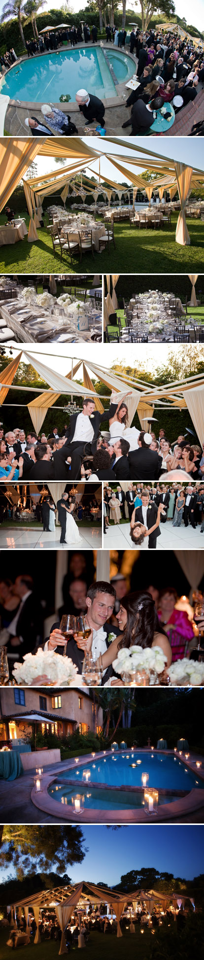 Elegant white, ivory and champagne Santa Barbara outdoor wedding reception, images by Melissa Musgrove Photography Elegant white, ivory and champagne Santa Barbara outdoor wedding reception, images by Melissa Musgrove Photography