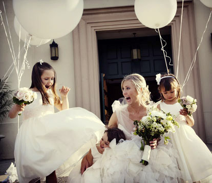 Laughing flower girls and bride, image by Boutwell Studio Laughing flower girls and bride, image by Boutwell Studio
