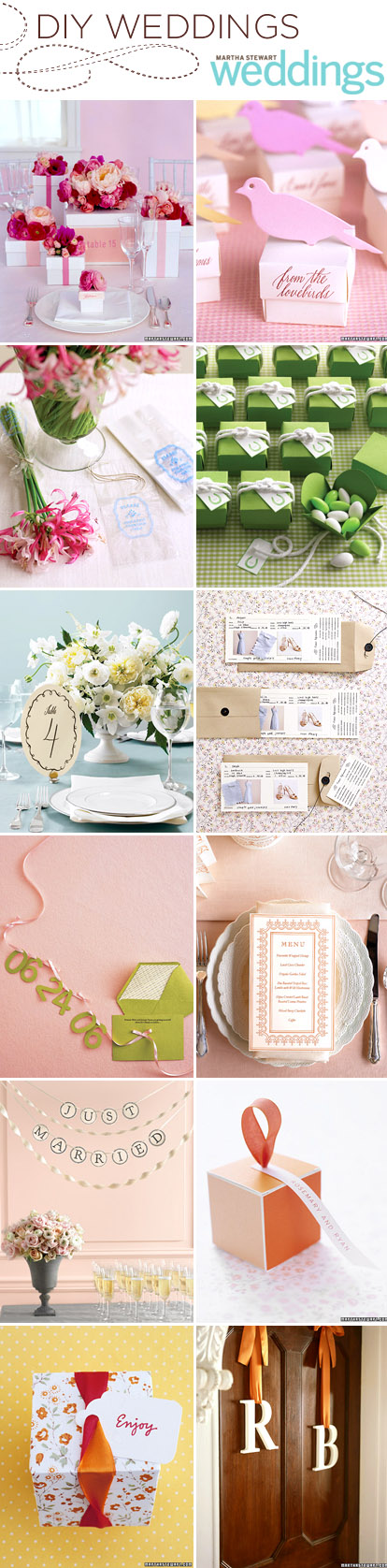 wedding DIY projects from Martha Stewart Weddings wedding DIY projects from Martha Stewart Weddings