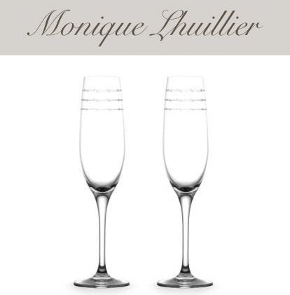 Monique Lhuillier wedding champagne flutes, wedding gifts and online wedding registry Monique Lhuillier wedding champagne flutes, wedding gifts and online wedding registry