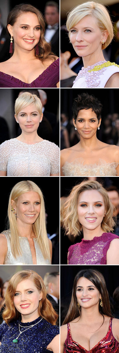 Academy Awareds red carpet hairstyles for weddings, Natalie Portman, Cate Blanchett, Michelle Williams, Halle Berry, Gwyneth Paltrow, Scarlett Johansson, Amy Adams and Penelope Cruz, images via Yahoo Movies Academy Awareds red carpet hairstyles for weddings, Natalie Portman, Cate Blanchett, Michelle Williams, Halle Berry, Gwyneth Paltrow, Scarlett Johansson, Amy Adams and Penelope Cruz, images via Yahoo Movies