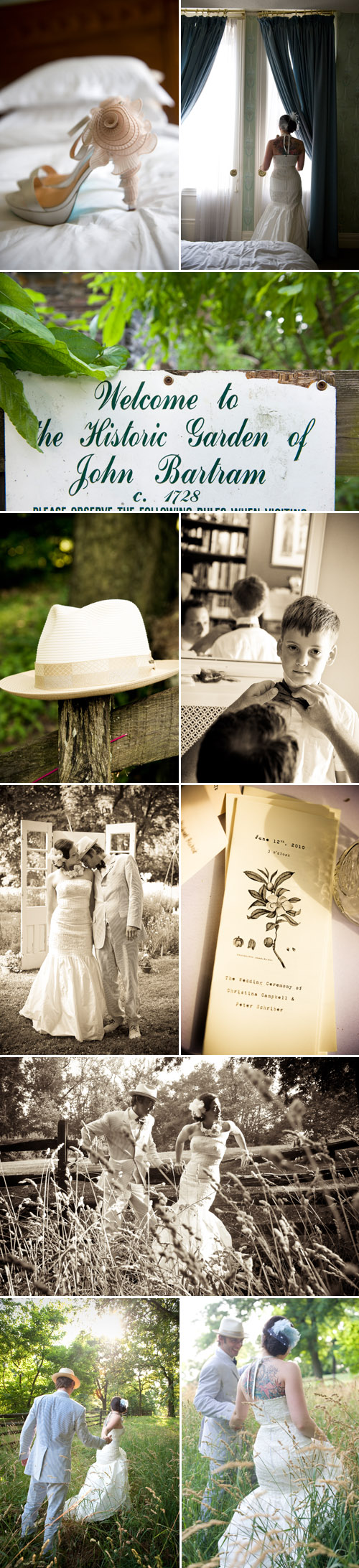 formal BBQ garden Philadelphia real wedding at Bartram's Garden, photos by Leah MacDonald formal BBQ garden Philadelphia real wedding at Bartram's Garden, photos by Leah MacDonald