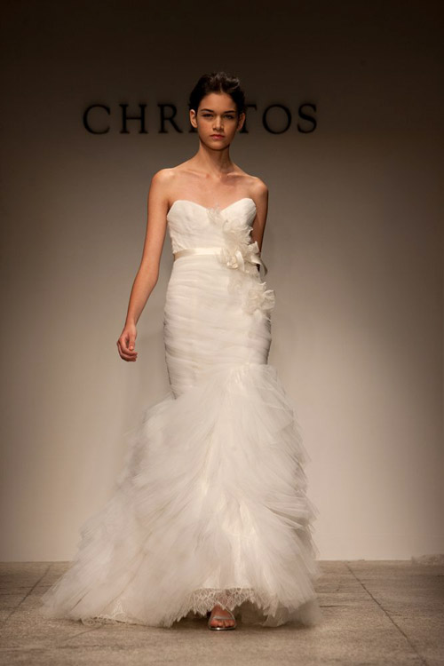 Christos Spring 2011 bridal wedding dress collection runway show, images by John and Joseph Photography Christos Spring 2011 bridal wedding dress collection runway show, images by John and Joseph Photography