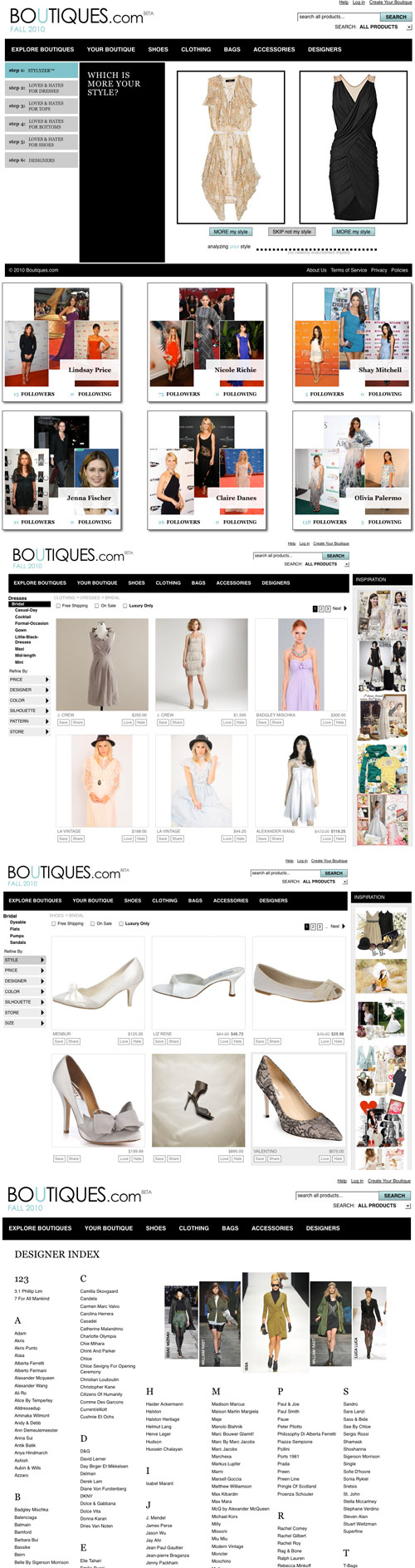 Google's new fashion site Boutiques.com, online designer clothes and accessories shopping Google's new fashion site Boutiques.com, online designer clothes and accessories shopping