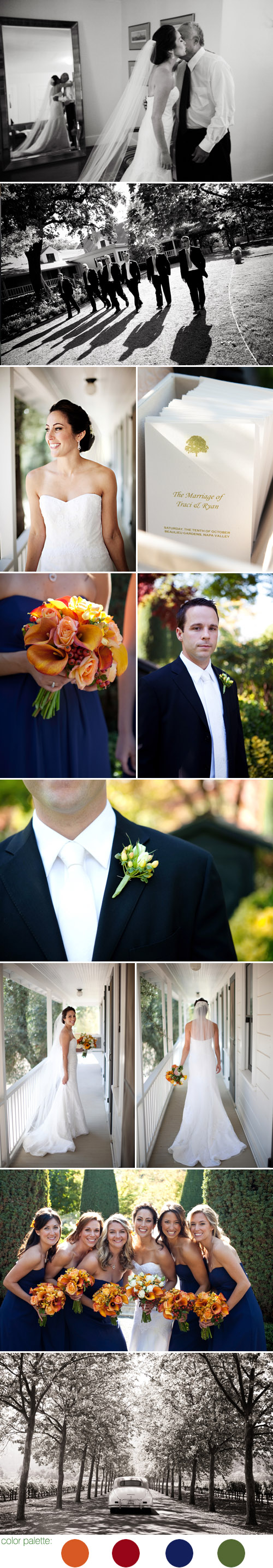 fall real wedding at Beaulieu Gardens in Napa California, photos by Jennifer Bowen Photography fall real wedding at Beaulieu Gardens in Napa California, photos by Jennifer Bowen Photography