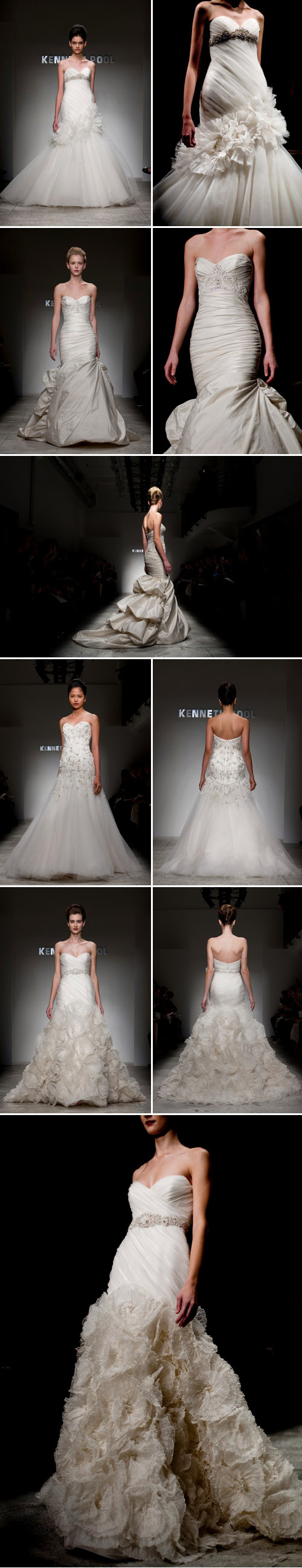 Kenneth Pool spring 2011 wedding dress collection, New York Bridal Market, photos by John and Joseph Photography Kenneth Pool spring 2011 wedding dress collection, New York Bridal Market, photos by John and Joseph Photography