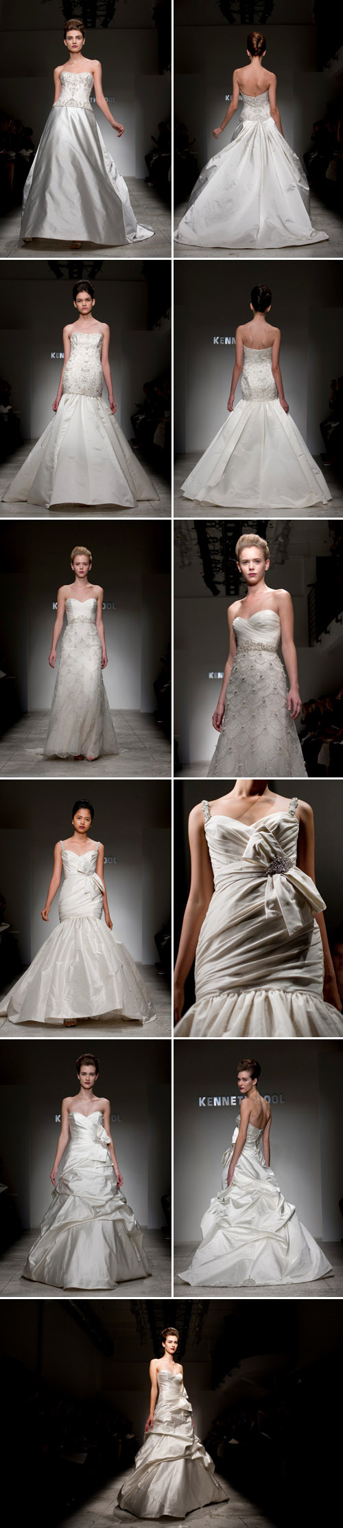 Kenneth Pool spring 2011 wedding dress collection, New York Bridal Market, photos by John and Joseph Photography Kenneth Pool spring 2011 wedding dress collection, New York Bridal Market, photos by John and Joseph Photography