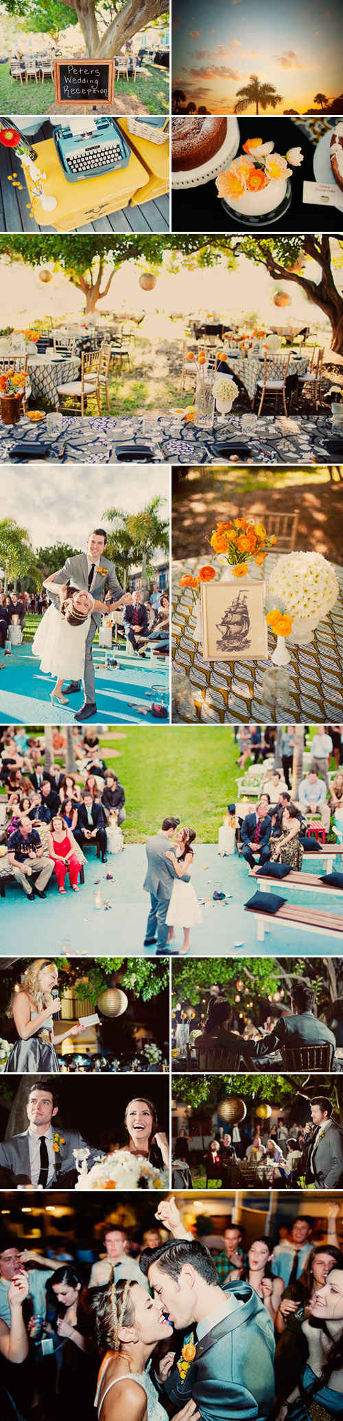 mid-contury modern and music inspired real wedding in St. Petersburg, Florida, photos by Our Labor of Love mid-contury modern and music inspired real wedding in St. Petersburg, Florida, photos by Our Labor of Love