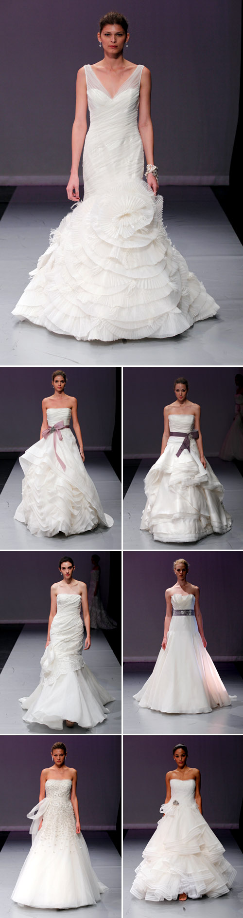 glamorous wedding dresses from Rivini Fall/Winter 2012 bridal market runway show glamorous wedding dresses from Rivini Fall/Winter 2012 bridal market runway show