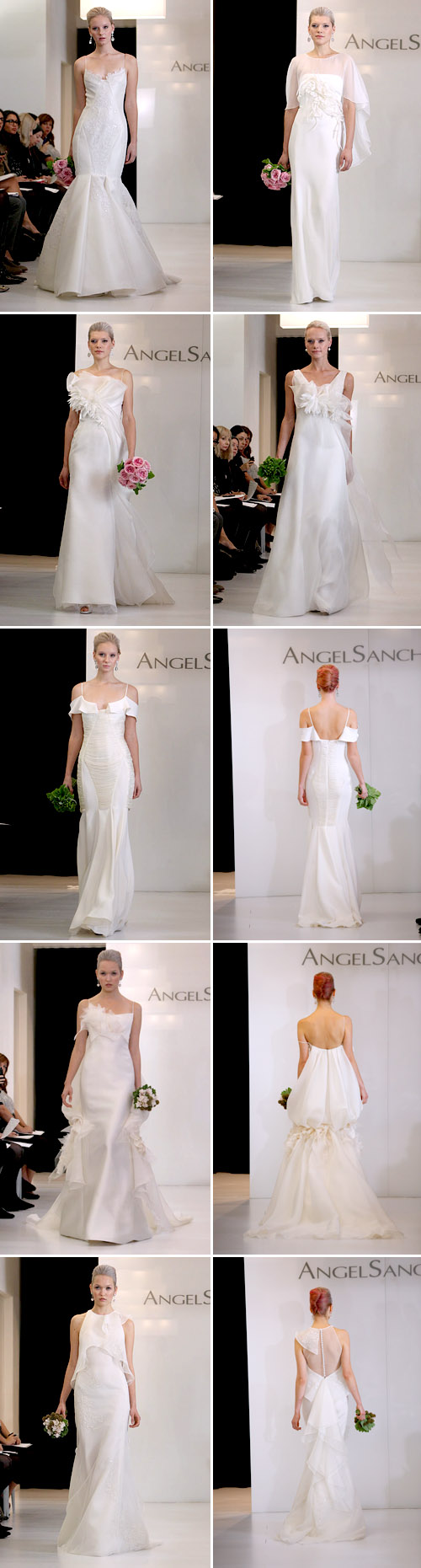 Angel Sanchez 2012 wedding dress collection, photos from Brides.com and Angel Sanchez Angel Sanchez 2012 wedding dress collection, photos from Brides.com and Angel Sanchez