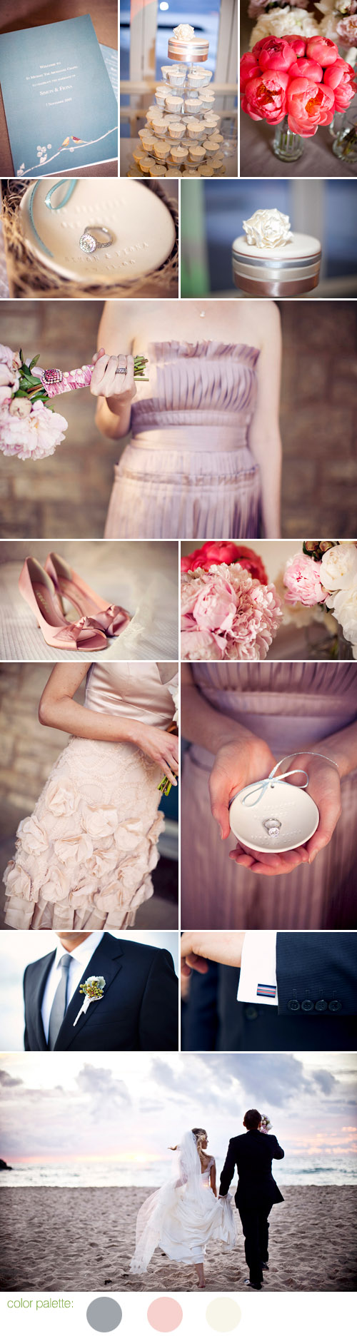 blush pink, ivory and gray spring Australian beach wedding, photos by Natasja Kremers Photography blush pink, ivory and gray spring Australian beach wedding, photos by Natasja Kremers Photography