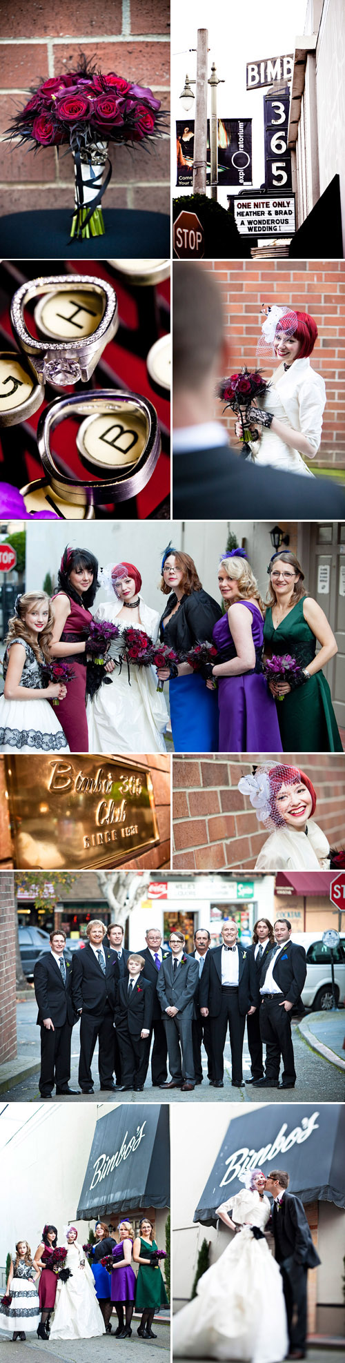 Vaudeville and burlesque inspired wedding at Bimbo's 365 Club in San Francisco, California, photographed by Jules Bianchi Vaudeville and burlesque inspired wedding at Bimbo's 365 Club in San Francisco, California, photographed by Jules Bianchi