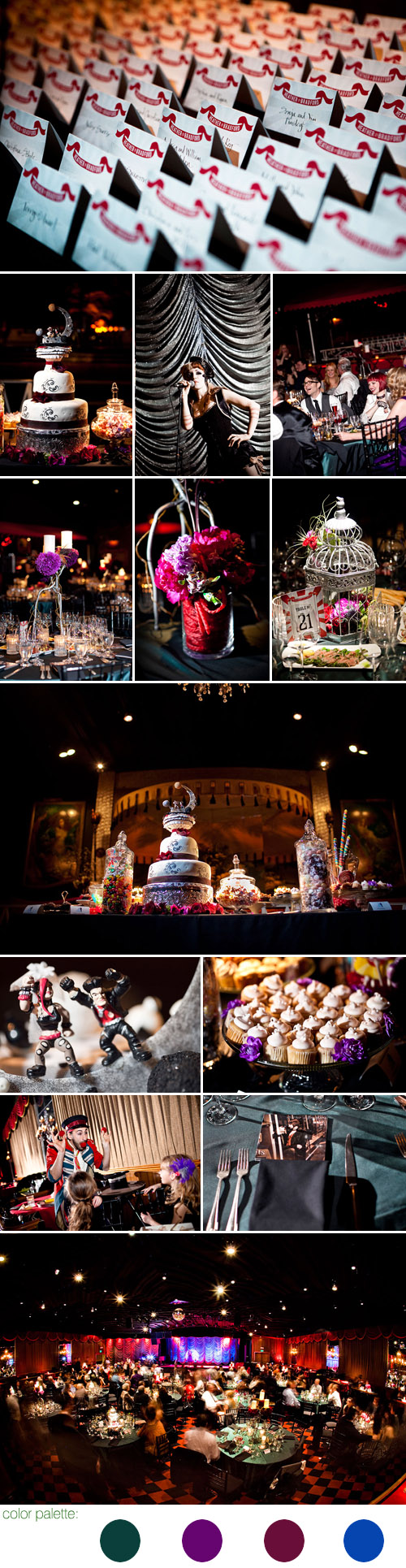 Vaudeville and burlesque inspired wedding at Bimbo's 365 Club in San Francisco, California, photographed by Jules Bianchi Vaudeville and burlesque inspired wedding at Bimbo's 365 Club in San Francisco, California, photographed by Jules Bianchi