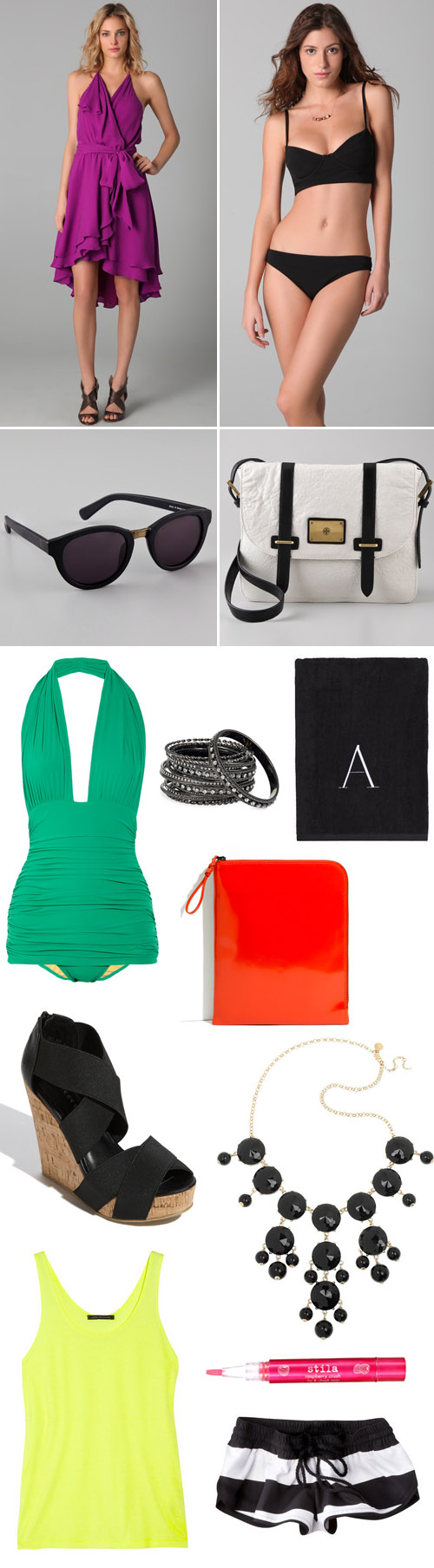 black and white honeymoon and resort fashion with bright pops of color! black and white honeymoon and resort fashion with bright pops of color!