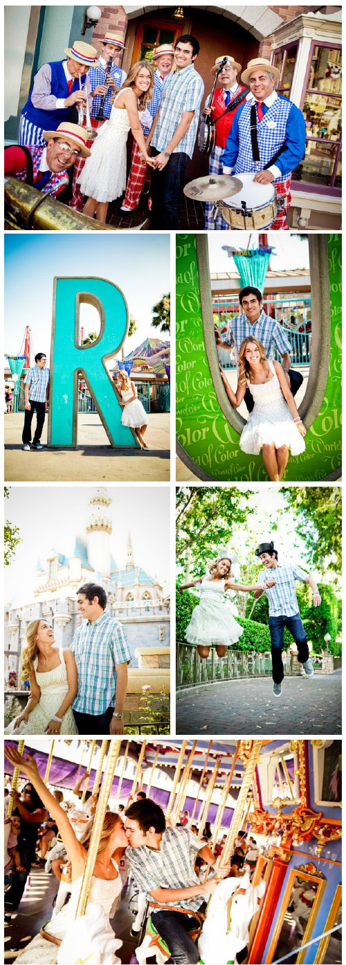 Disney Land engagement session featured on the Bridal Bar blog, photos by Beautiful Day Photography Disney Land engagement session featured on the Bridal Bar blog, photos by Beautiful Day Photography