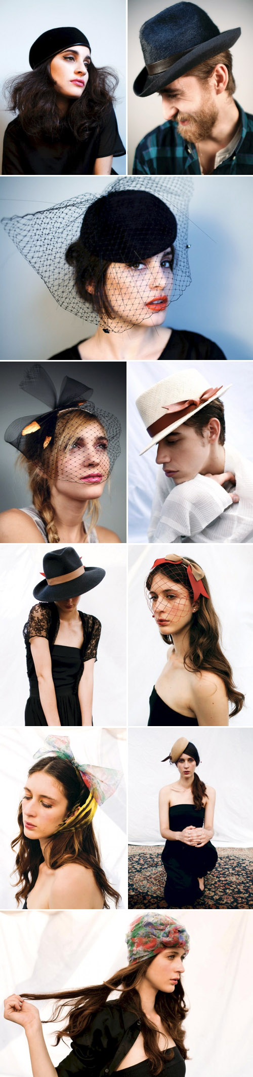 stylish handmade bridal hats, veils and hair accessories by Yestadt Millinery stylish handmade bridal hats, veils and hair accessories by Yestadt Millinery