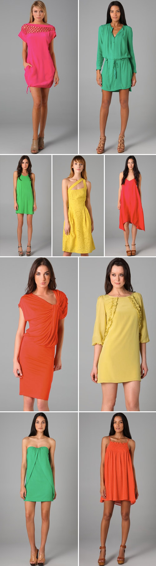 bright color spring and summer dresses from Shopbop.com bright color spring and summer dresses from Shopbop.com