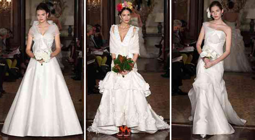 Carolina Herrera Spring 2011 bridal collection, images via Brides.com Carolina Herrera Spring 2011 bridal collection, images via Brides.com