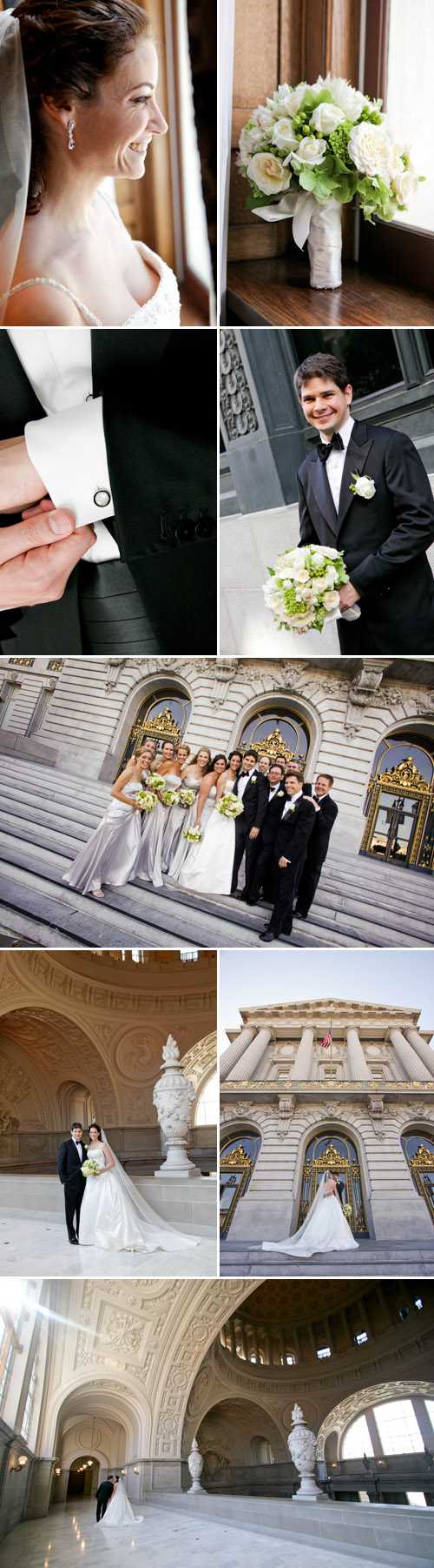 classic and elegant black tie wedding at San Francisco City Hall, ivory, silver, peach and sage green Art Deco wedding decor, photos by Michelle Walker Photography classic and elegant black tie wedding at San Francisco City Hall, ivory, silver, peach and sage green Art Deco wedding decor, photos by Michelle Walker Photography