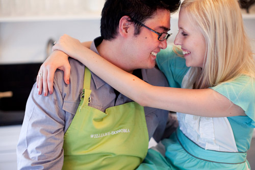 baking cookies in the kitchen engagement shoot by Melissa Jill Photography baking cookies in the kitchen engagement shoot by Melissa Jill Photography